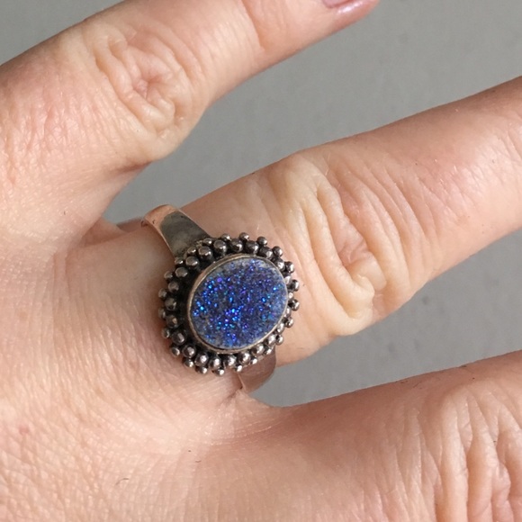 Druzy Sterling-Silver Ring - Picture 3 of 7